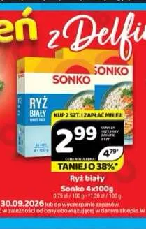 Ryż biały Sonko promocja w Delfin