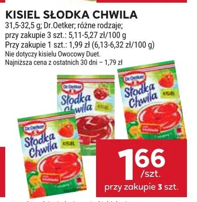 Kisiel słodka chwila promocja w Stokrotka