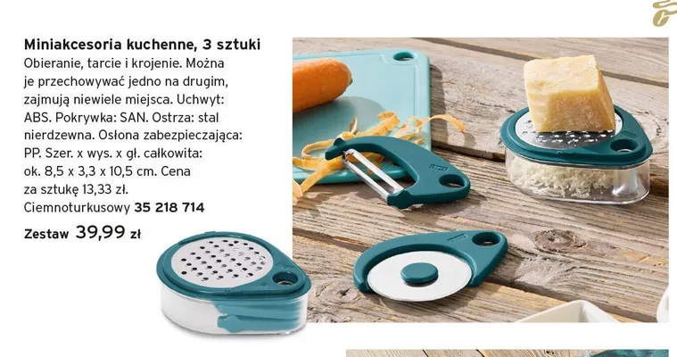 Miniakcesoria kuchenne Tchibo 3-pak promocja w Tchibo