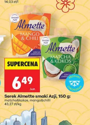 Serek Almette smaki Azji mango & chilli promocja w Biedronka
