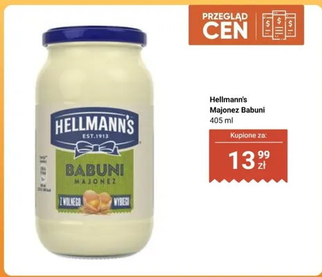 Majonez Hellmann's Babuni promocja w Biedronka