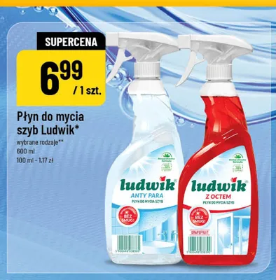 Płyn do mycia szyb Ludwik Anty Para promocja w POLOmarket