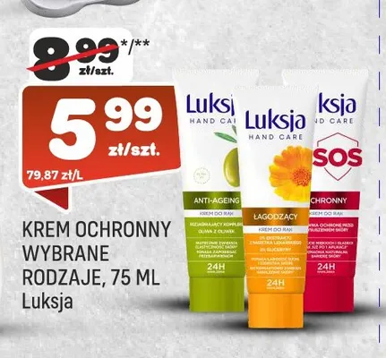 Krem ochronny Luksja promocja w Społem Praga