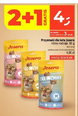 Przysmaki dla kota Josera Crunchies Dental Care promocja w Dealz
