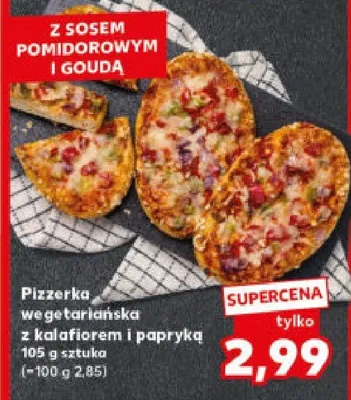 Pizzerka wegetariańska z kalafiorem i papryką promocja w Kaufland