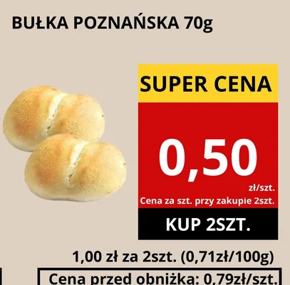 Bułka poznańska promocja w Supeco