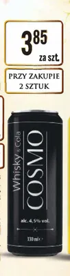 Drink Cosmo Whisky & Cola promocja w Dino