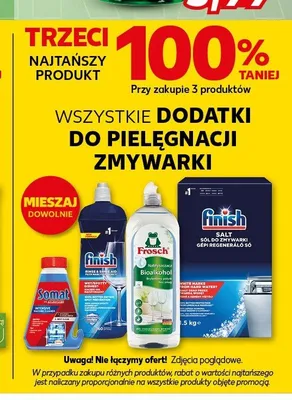 Płyn nabłyszczający do zmywarki Finish Rinse Aid promocja w Kaufland