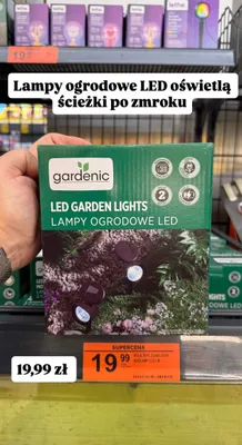 Lampy ogrodowe LED promocja w Biedronka