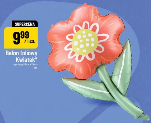 Balon foliowy Kwiatek 43x75cm promocja w POLOmarket