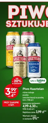 Piwo Kasztelan promocja w Żabka