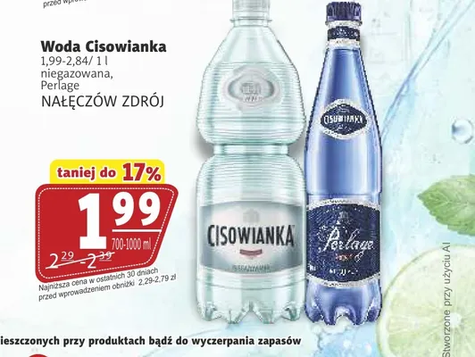 Woda gazowana Cisowianka Perlage promocja w Prim Market