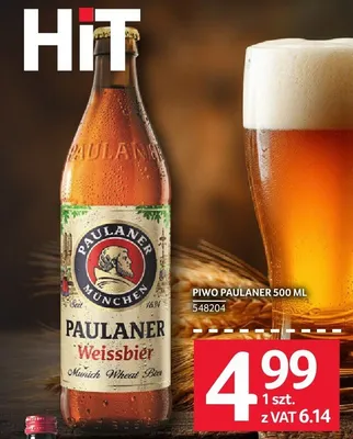 Piwo Paulaner Weissbier 500 ml promocja w Selgros