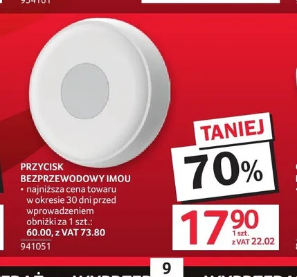 Przycisk bezprzewodowy IMOU promocja w Selgros