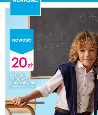 Koszula chłopięca 100% bawełny promocja w Pepco