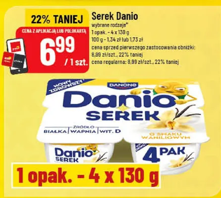 Serek Danio Danone waniliowy promocja w POLOmarket