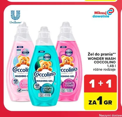 Żel do prania Coccolino Wonder Wash Ultra Care promocja w Carrefour Market