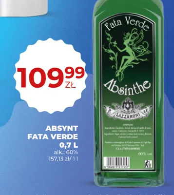 Absynt Fata Verde promocja w Duży Ben
