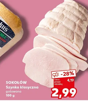 Szynka klasyczna gotowana promocja w Kaufland