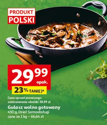 Gulasz wołno gotowany promocja w Auchan