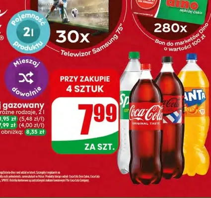Napój gazowany Coca-Cola Original Taste promocja w Dino