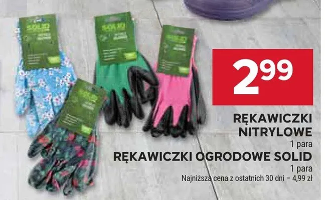 Rękawiczki ogrodowe solid promocja w Stokrotka