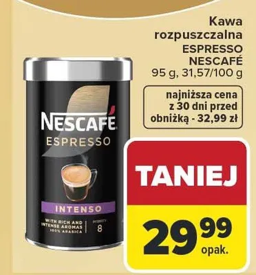 Kawa rozpuszczalna Espresso promocja w Carrefour