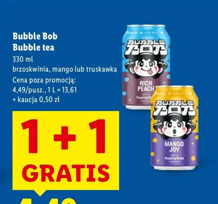Bubble tea Bubble Bob promocja w Lidl