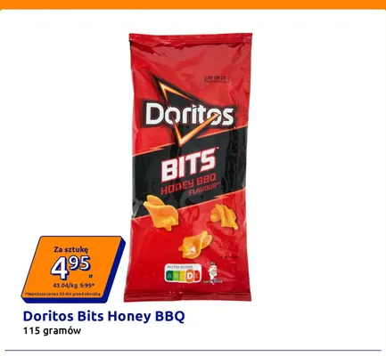 Chipsy Doritos Bits Honey BBQ promocja w Action