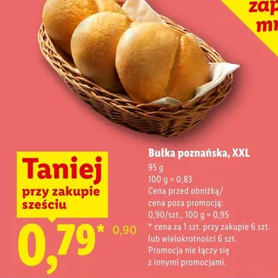 Bułka poznańska XXL promocja w Lidl