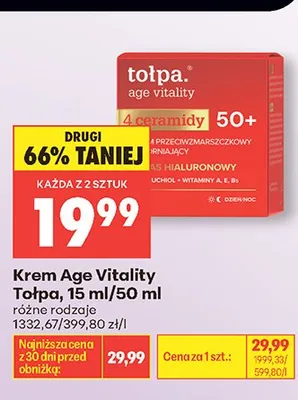 Krem Age Vitality Tołpa promocja w Biedronka
