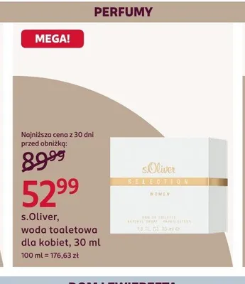 Woda toaletowa dla kobiet s.Oliver Selection promocja w Rossmann