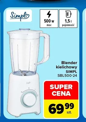 Blender kielichowy Simpl promocja w Carrefour Market