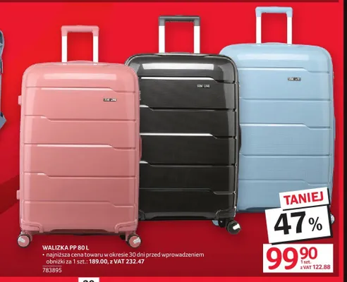 Walizka Semi Line PP 80l promocja w Selgros