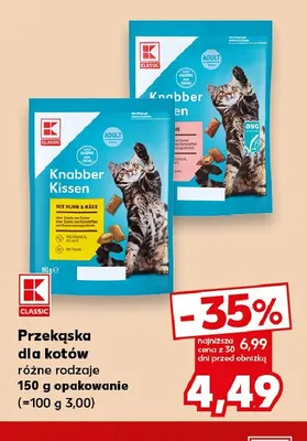 Przekąska dla kotów K-Classic promocja w Kaufland