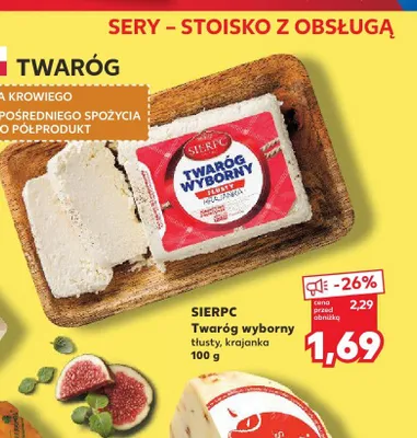 Twaróg wyborny tłusty krajanka Sierpc promocja w Kaufland
