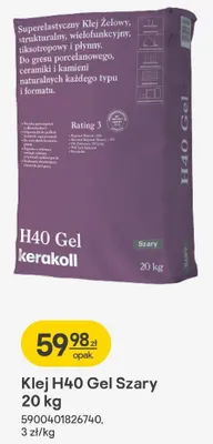 Klej H40 Gel Szary 20 kg promocja w Castorama
