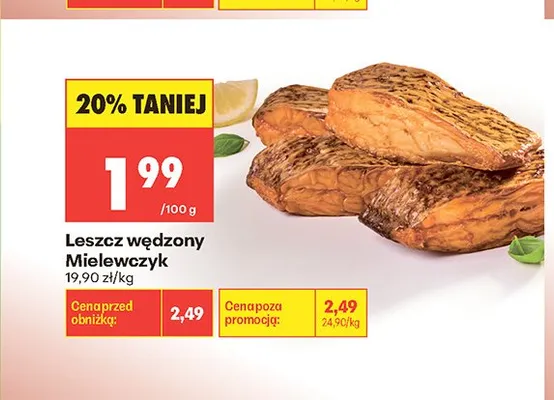 Leszcz wędzony Mielewczyk promocja w Biedronka