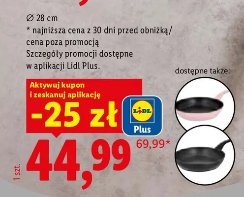 Patelnia aluminiowa Silvercrest Ø 28 cm promocja w Lidl