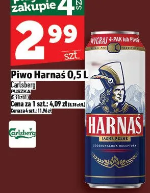 Piwo Harnaś promocja w TOPAZ
