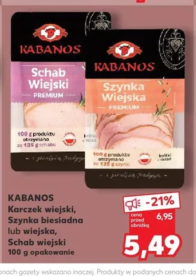 Szynka wiejska Kabanos promocja w Kaufland
