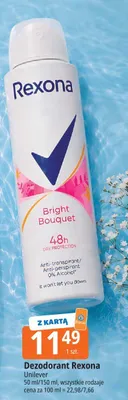 Dezodorant Rexona Bright Bouquet 48h promocja w Leclerc