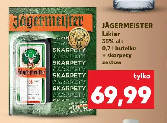 Zestaw likier Jägermeister + skarpety promocja w Kaufland