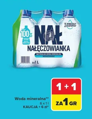 Woda mineralna niegazowana Polaris promocja w Carrefour