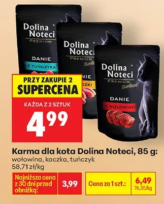 Karma dla kota wołowina promocja w Biedronka