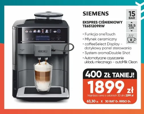 Ekspres ciśnieniowy Siemens promocja w Max Elektro