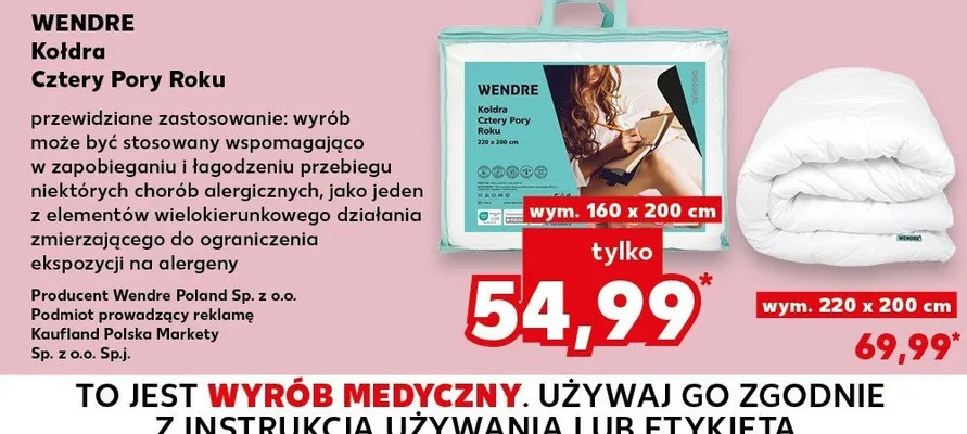 Kołdra Cztery Pory Roku promocja w Kaufland