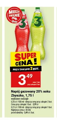Napój gazowany Zbyszko Oranżada promocja w Twój Market
