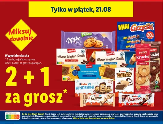 Wafle Mini Grześki promocja w Lidl