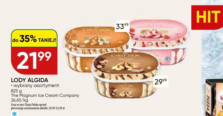 Lody promocja w Chata Polska